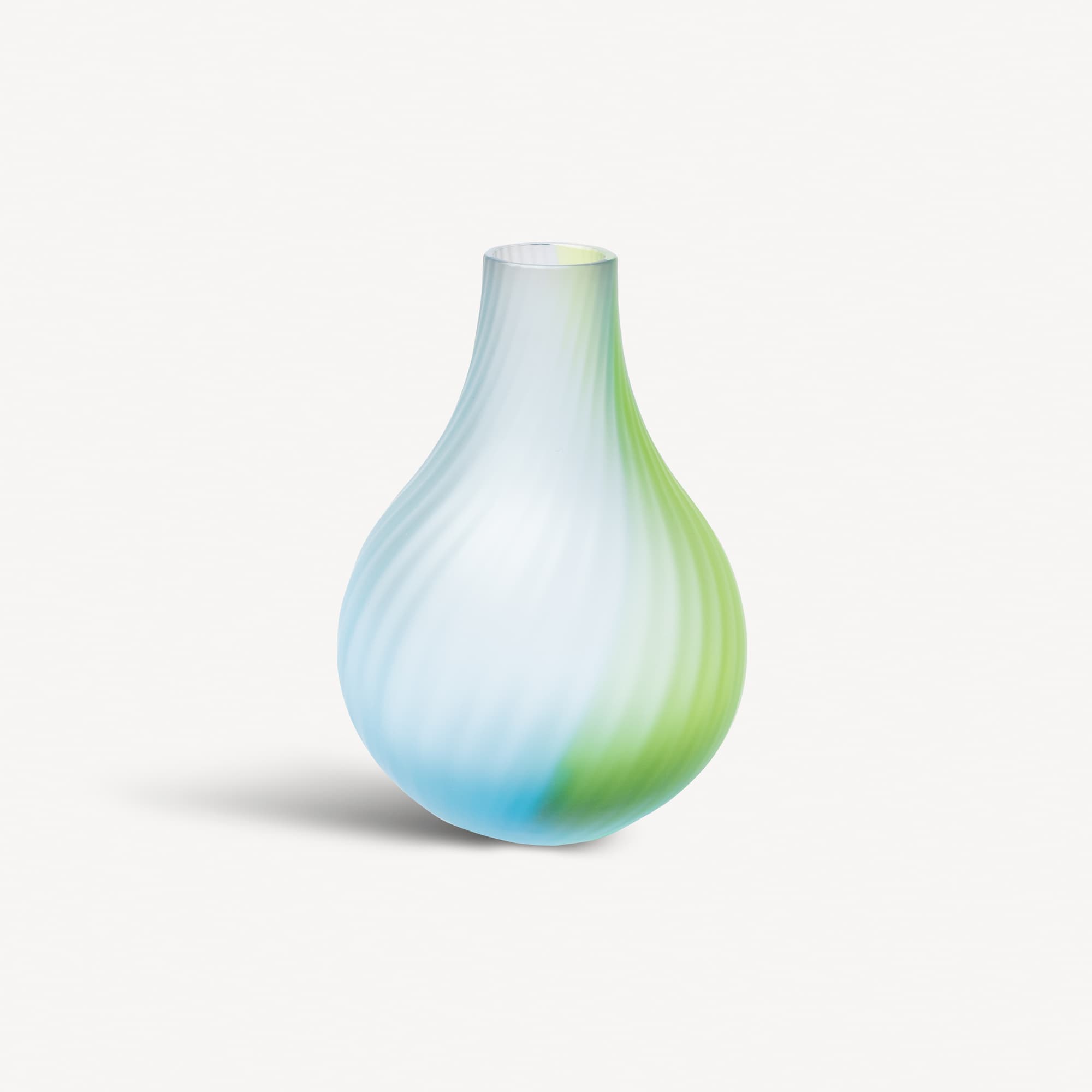 Iris vase blue/green frosted, EL AC-23 – bilde 1