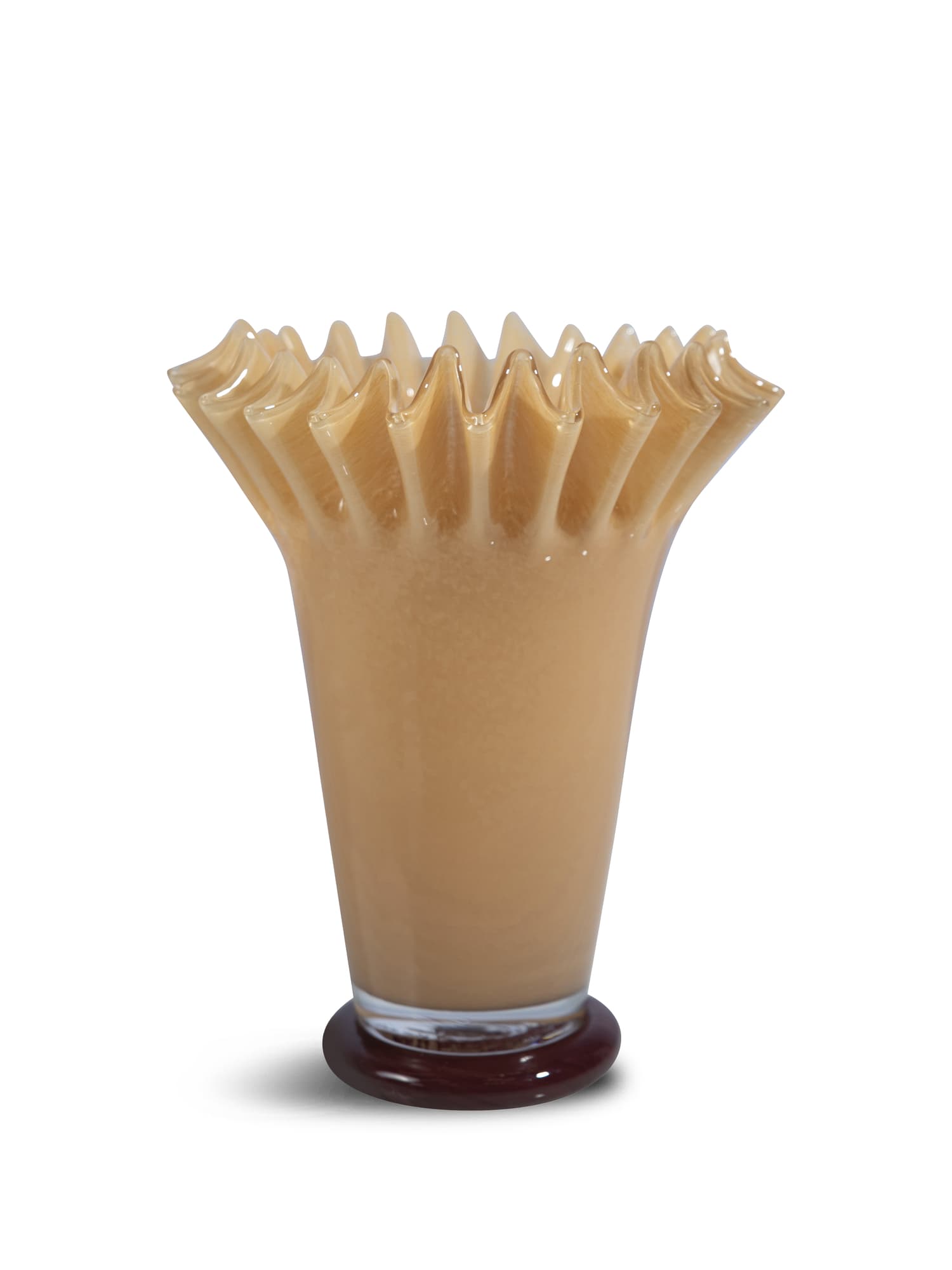 Vase Lori, gul/burgunder, medium – bilde 1