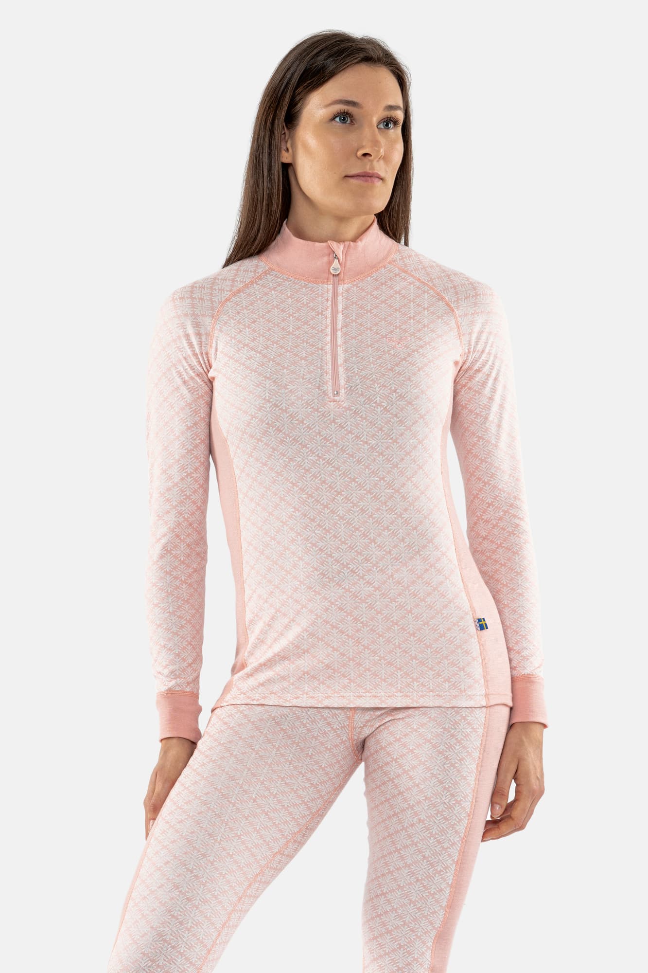 Termo Sequal Jaquard Turtle neck w. zip LS W