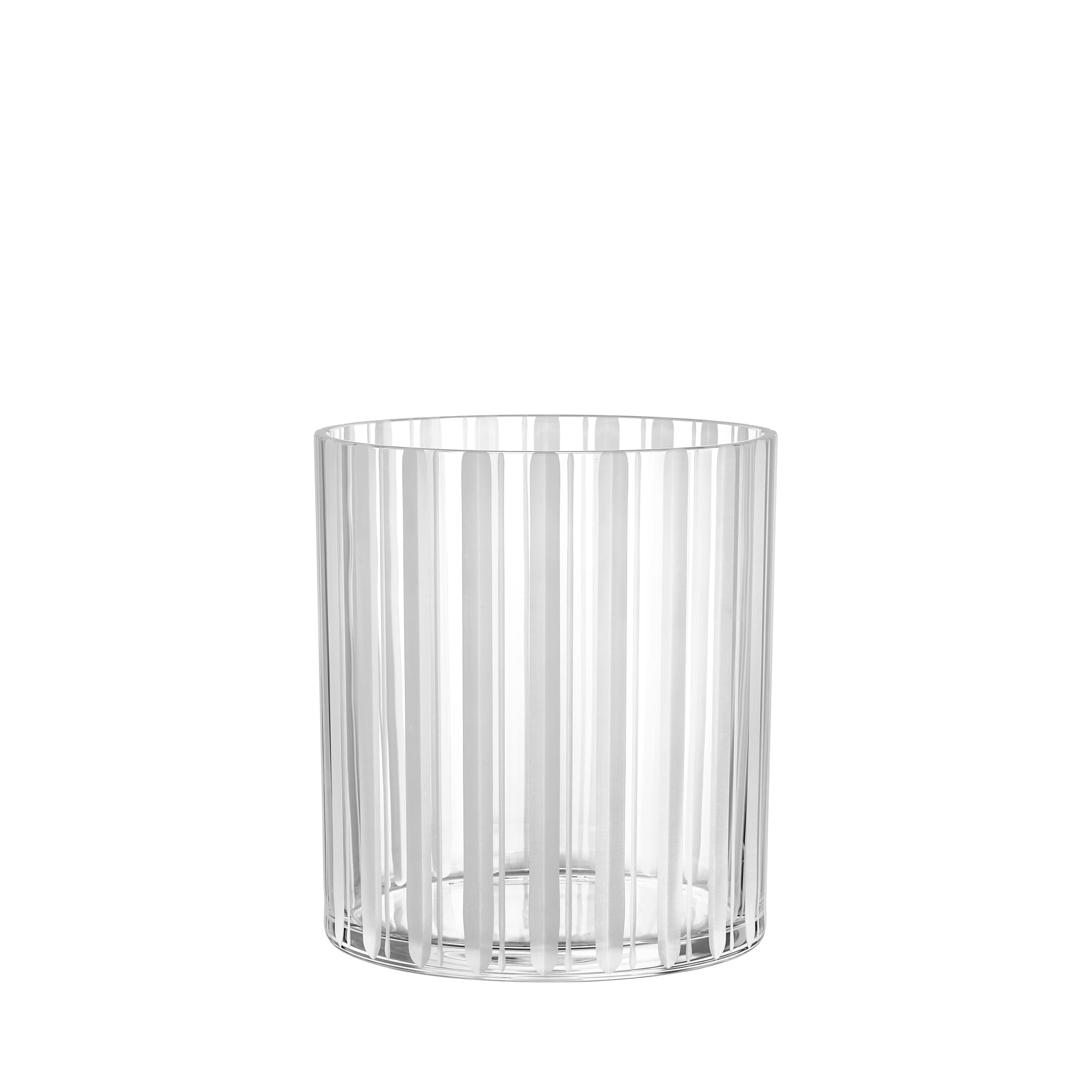 CUT IN NUMBER Vase H 200 mm stripet